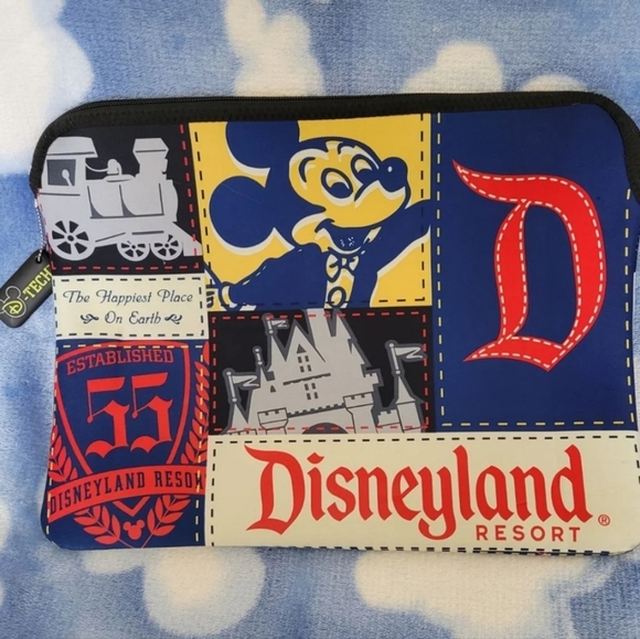 Disney Other - D-Tech Disneyland 55th Anniversary Laptop Sleeve Rare Mickey Mouse Reversible